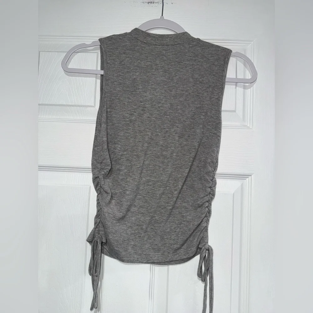 Ruffled sided tank top